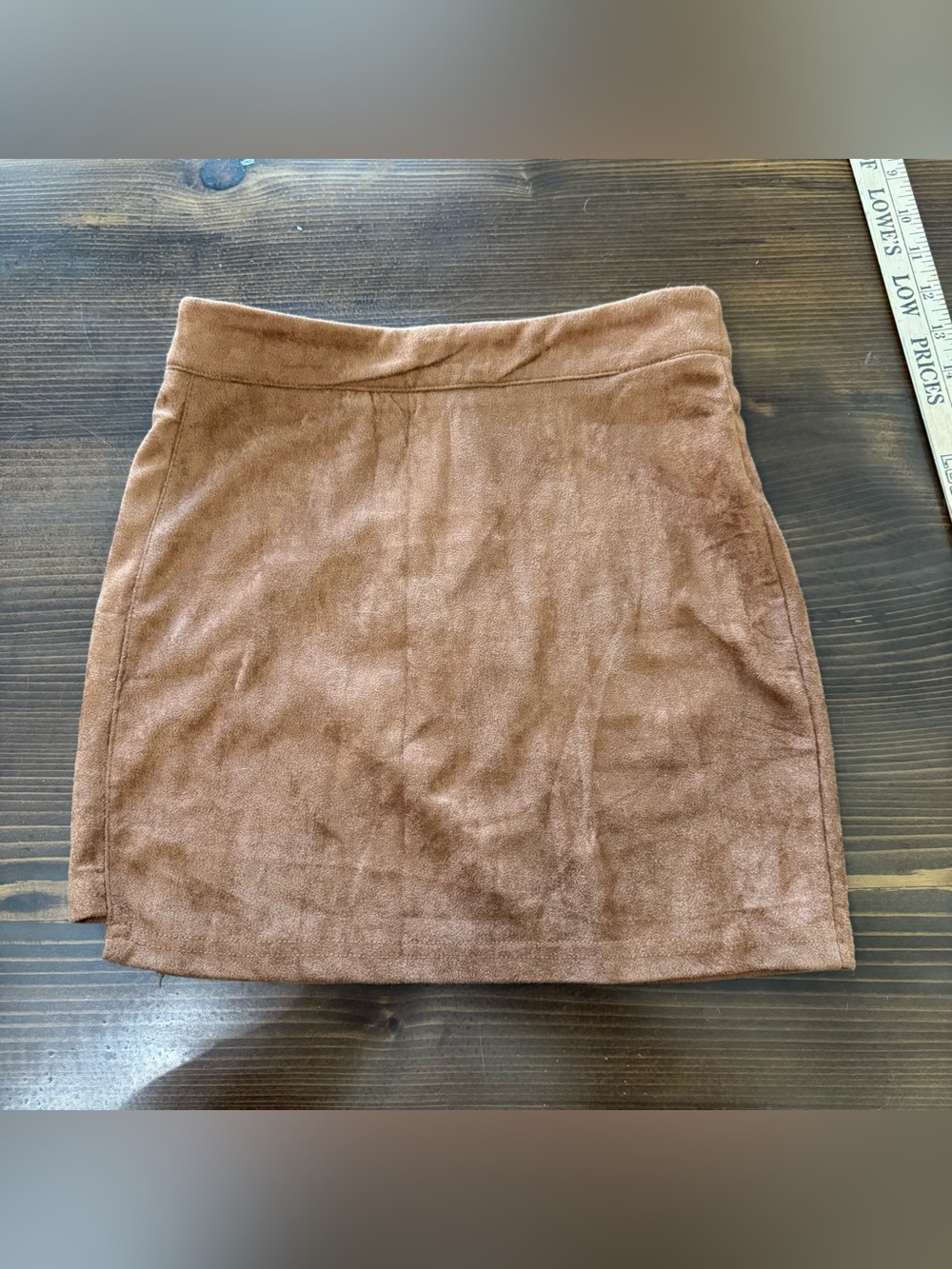 Shein faux suede mini skirt